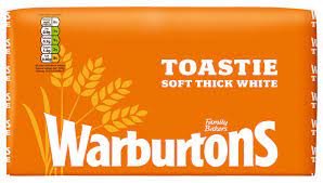 Warburtons Toastie Sliced White Bread 800G